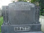 Gravestone: Osvaldo Bratti & Elizabeth P Bratti (Zilli)