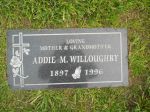 Gravestone: Addie May Willoughby (Crabtree)