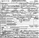 Death Certificate: Joseph Burris Davis