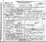 Death Certificate: Mary Elizabeth Gilbreath (Spurling)