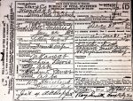 Death Certificate: Annie Bell Strickland (Lewis)