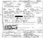 Death Certificate: Bessie Erlene Hunt (Lewis)