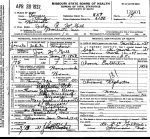 Death Certificate: Ida R McGill (Berry)