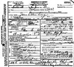 Death Certificate: Jane Ellen Long (Rigsby)