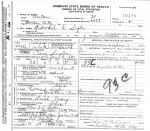 Death Certificate: Edward Dawes Sigler