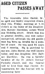 Obituary: John Hartel, Sr