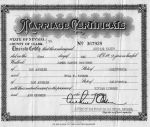 Marriage Certificate: James McKinney & Eula E Sigler