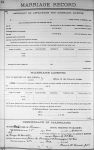 Marriage Record: George W Crabtree & Posie A McGill