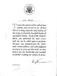 Presidential Letter to Ivio L Tozzini
