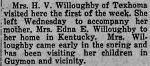 Newspaper: Dorinda Travels with Edna Willoughby