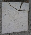 Gravestone: George W Crabtree