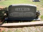 Gravestone: Jown W & Pearl Lewis