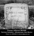 Gravestone: Thomas Jefferson Moore