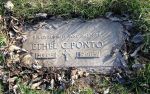 Gravestone: Ethel C Ponto (Sigler)