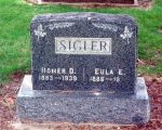 Gravestone: Homer Dawes Sigler