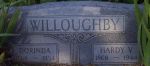 Gravestone: Hardy V Willoughby & Dorinda Willoughby (Long)